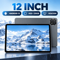 YPORANGECHENG OEM Logo Kustom Tablet Android 15 12 Inci 2000*1200 FHD Widevine L1 T616 32GB RAM 256GB 8000mAh
