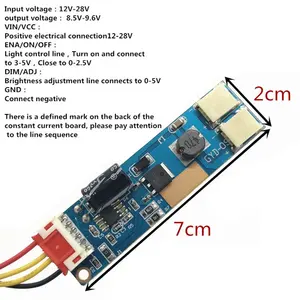 540Mm LED Backlight Lampu Strip Kit DC 10-30V 24 Inch TV Spare Part CCFL LCD Layar untuk Monitor LED Konstan Saat Ini Plate