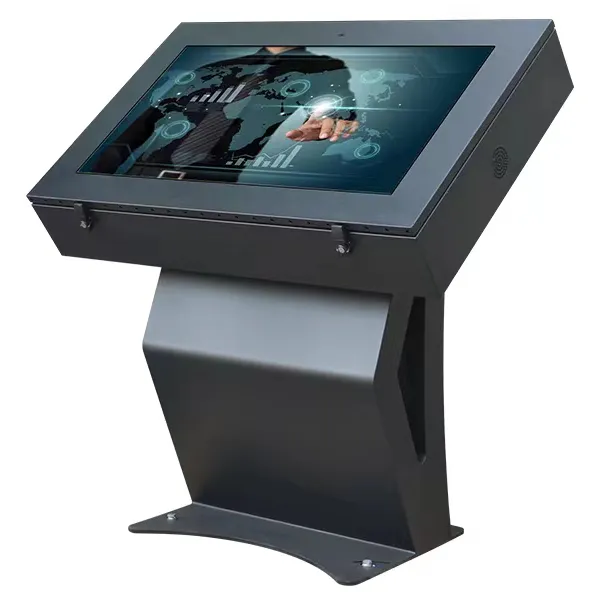 32/43 /55 inch floor standing touch screen kiosk horizontal touch screen i 7 outdoor waterproof portable digital signage