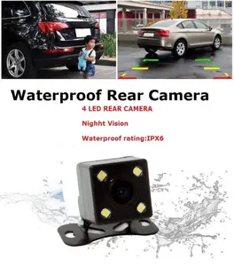 Câmera de ré automotiva dvr 3 em 1, câmera com gravação de vídeo, visão noturna, full hd, 4.0 polegadas