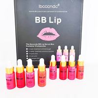 Warna yang berbeda pewarna bibir Semi permanen Makeup pigmen disesuaikan paket Salon kecantikan pelembab bibir warna Bb Kit bibir