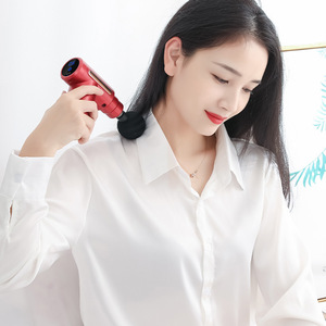 Mini Massage Gun 12 <b>Speed</b> Levels Brushless Motor USB Rechargeable For Neck Back Waist Home Fitness Use - Product Image 1