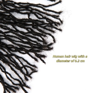 Dreadlocks au crochet en cheveux indiens 10A, 4-30 pouces, 0,2 cm, texture interlock, microlocks, sisterlocks, faits à la main pour femmes noires - Product Image 2