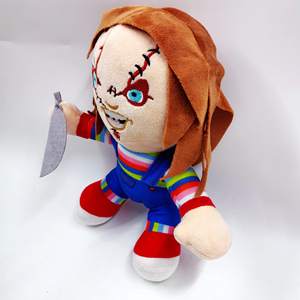 Halloween Peluche <span class=keywords><strong>Clown</strong></span> Effrayant Fantôme Poupée Chucky Style Doux Animal en Peluche pour Enfants Cadeau Fête Décoration en Gros - Product Image 2