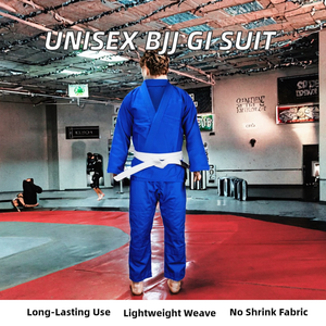 Unisex Jiu Jitsu Uniform Lightweight Stretch Pearl Weave Kimono Durable Training Martial Arts Suit - Product Image 2