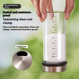 Gran oferta de 200ml, tarro de vidrio transparente para condimentos de borosilicato alto, botella de especias, sal, pimienta, hogar, cocina, barbacoa - Product Image 3