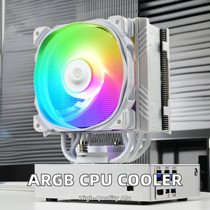 ซีพียูคูลเลอร์ ZeroMaster รุ่นใหม่ สไตล์ RGB สำหรับคอมพิวเตอร์เล่นเกม ขนาด 120 มม. พร้อมฮีทไปป์ 5 เส้น วัสดุทองแดง รองรับ LGA พร้อมพัดลมระบายความร้อน - Product Image 3