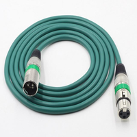 Câble audio professionnel haut de gamme XLR de 10 m, multicolore, en cuivre OFC, pour microphone, haut-parleur, auxiliaire, 3 broches/5 broches mâle, vente en gros