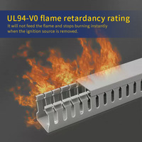 Goulotte électrique en PVC flexible ignifuge sans halogène à fentes, facile à installer, étanche et anti-usure, directement de l'usine