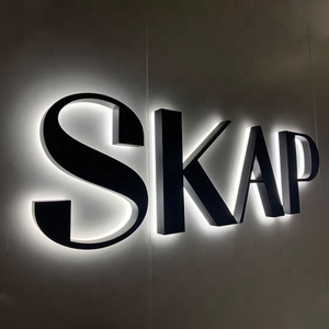 Carrey văn phòng trong nhà Backlit chiếu sáng cửa hàng signage tùy chỉnh tường Logo Led 3D đảo ngược kênh thư tùy chỉnh Acrylic Đăng - Product Image 2