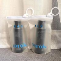 Sac en plastique à fermeture éclair en PVC givré imprimé avec logo personnalisé pour l'emballage de vêtements, de cosmétiques et de maillots de bain