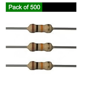 Resistencia de 10K Ohm, 1/4 de Vatios, 0.25W, Tolerancia ±1%, Resistencias Fijas de Película Metálica, 500 Piezas para Proyectos Electrónicos, Arduino, Raspberry Pi - Product Image 2