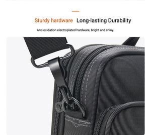 Maletín de Negocios Negro de Poliéster Resistente, Maletín Casual Suave para Hombre, Bolsa Delgada para Portátil de 17.5 Pulgadas, Gran Capacidad y Reforzada - Product Image 4
