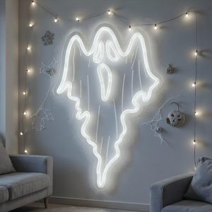 Halloween ma Neon dấu hiệu ma Led Neon Ánh sáng Halloween thanh bên trang trí nội thất thanh nhà Halloween quà tặng trong nhà trang trí Led Logo - Product Image 3