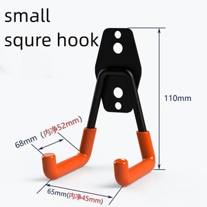 Orange Garage Heavy-Duty Iron Safety <strong>Tool</strong> <strong>Hook</strong> Set Wall Mount Hanger Bicycle Rack Ladders-Furniture Legs Heavy Industry Use - Product Image 5