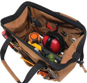 Sac de rangement professionnel robuste et étanche à 26 poches marron avec support OEM/ODM - Product Image 4