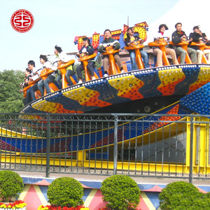 Jeux de parc d'attractions extrêmement 23 sièges Flying Disco Ride Spinner Magic Flying ufo Fun Fair Rides Jeux de plein air pour adultes - Product Image 4