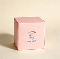 Boîte cadeau en papier mat personnalisée, fermeture magnétique, recyclable, rectangulaire, mini emballage pour gâteau, impression quadricolore, dessert, biscuit, boulangerie
