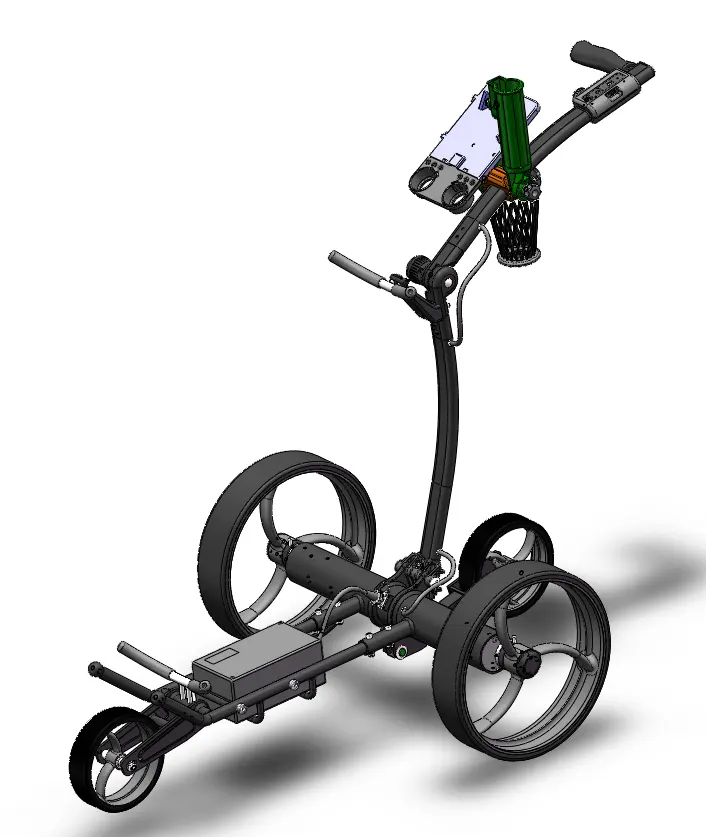 Chariot de Golf électrique avec batterie au Lithium, 12 V 24V DC, télécommande, Port USB, pour voiturette de Golf