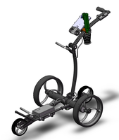 Chariot de golf électrique à batterie lithium 24V DC avec télécommande et port USB