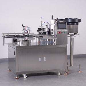 Tự động nửa chừng Stopper lọ thủy tinh chai nhỏ làm đầy chất lỏng và đóng nắp máy - Product Image 2