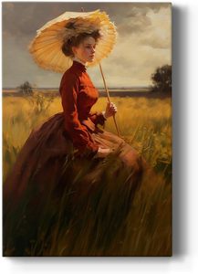 Décoration intérieure moderne Art mural-Robe <span class=keywords><strong>rouge</strong></span> Femme <span class=keywords><strong>abstraite</strong></span> Portrait sur toile Figure et portraits Peintures Décoration murale élégante - Product Image 3