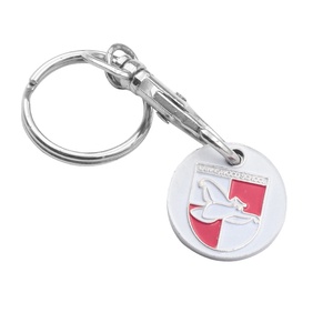Porte-clés porte-pièces pour chariot <span class=keywords><strong>de</strong></span> courses, prix usine Chine, avec logo <span class=keywords><strong>personnalisé</strong></span> - Product Image 1