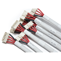 Câble en cuivre étamé isolé en PVC tressé sur mesure, fils rouges et noirs, connecteurs multipolaires pour le câblage d'équipements électroniques
