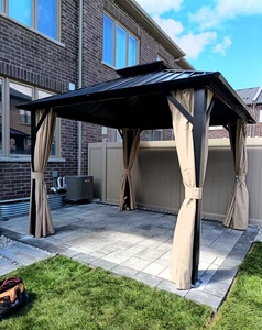 Pérgola de Aluminio Bioclimática con Techo de Láminas Ajustables para Jardín Exterior, Resistente a la Lluvia, Modelo <span class=keywords><strong>DUODA</strong></span> 888 - Product Image 4
