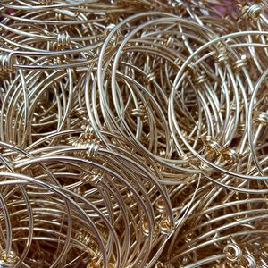 DIY Trống Thép Không Gỉ Kim Loại <span class=keywords><strong>Bangles</strong></span> Cho Vòng Đeo Tay Trang Sức Làm Mở Rộng Dây <span class=keywords><strong>Bangles</strong></span> <span class=keywords><strong>Alex</strong></span> Extensible Dây Vòng Đeo Tay - Product Image 2