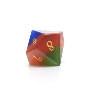 Offre Spéciale : Ensemble <span class=keywords><strong>de</strong></span> dés polyédriques D&D en pierre gemme œil <span class=keywords><strong>de</strong></span> chat orange, rouge, jaune et verte pour <span class=keywords><strong>jeux</strong></span> <span class=keywords><strong>de</strong></span> rôle - Product Image 4