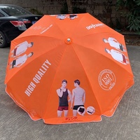 Parasol de plage Ricard de grande taille, protection UV maximale, portable, 8 baleines, imperméable et résistant au vent, fabriqué en usine OEM