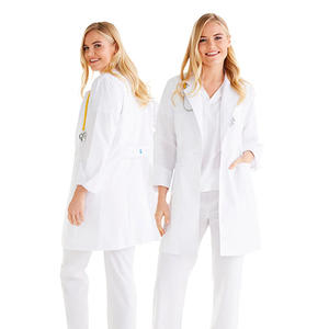 Hospital Médico Enfermería Scrubs Clínica Scrub Sets Tops de manga corta/larga Bata de laboratorio Estilo Doctor Uniformes para salones de belleza - Product Image 1