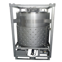 Réservoir IBC en acier inoxydable de qualité alimentaire Wanlong OEM, écologique