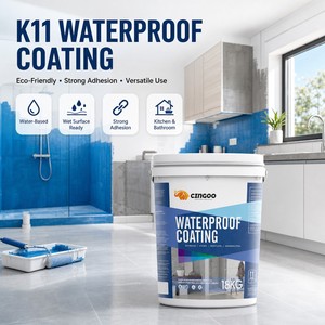 Revestimiento Impermeable K11, Lechada a Base de <span class=keywords><strong>Cemento</strong></span> Polimérico Ecológico <span class=keywords><strong>para</strong></span> Baños, Techos, Cocinas, Balcones, Proyectos de Construcción, Uso OEM - Product Image 1