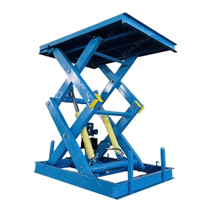 Platform pengangkat gunting tetap hidrolik yang dapat disesuaikan-2ton/5ton kerekan gunting mobil, 380V/220V (Bersertifikat CE) - Product Image 2