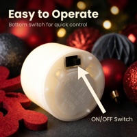 LED-Säulenkerzen mit Fernbedienung, Batteriebetrieben, Kunststoff mit Simuliertem Wachsfinish, 24-teilig, für Halloween, Weihnachten, Neujahr, Ostern, Zuhause
