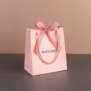 Số lượng đặt hàng nhỏ chấp nhận Quà Tặng màu hồng túi giấy khuyến mãi có thể in <span class=keywords><strong>logo</strong></span> của bạn tùy chỉnh Túi mua sắm nhỏ cho doanh nghiệp nhỏ - Product Image 1