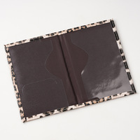 Portefeuille de voyage en PU à motif léopard, étiquettes de bagages pour voyage, housses de passeport en cuir PU, toucher lisse, promotion, cadeaux de voyage