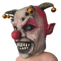 Masque de religieuse sorcière d'horreur effrayante en latex pour femme pour costume