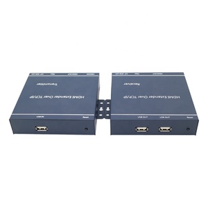 Xput 20KM HDMI USB <span class=keywords><strong>KVM</strong></span> Extender Adapter su <span class=keywords><strong>IP</strong></span> tramite fibra ottica 1080P HDMI a fibra ottica <span class=keywords><strong>KVM</strong></span> Extender TCP/<span class=keywords><strong>IP</strong></span> nero - Product Image 3