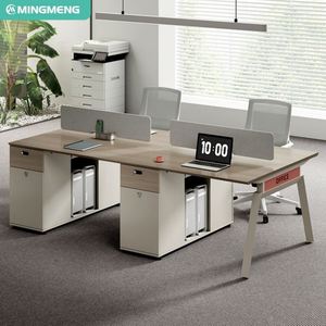 Nouveaux bureaux et postes de travail d'usine Table d'ordinateur Mobilier de bureau contemporain Ensemble de bureau et chaises pour le personnel - Product Image 2