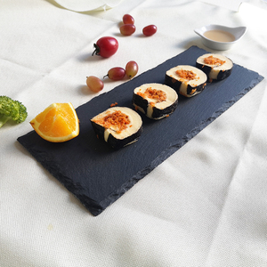 थोक कस्टम आधुनिक डिजाइन 12x16 इंच बड़े काले आयताकार स्लेट प्लेट पनीर बोर्ड उत्कीर्णन तकनीक - Product Image 6