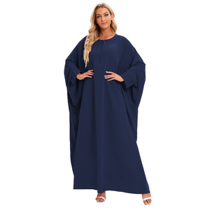 Kaftán de estilo clásico y talla holgada, color puro, lujo para Eid, nuevo abaya de Dubai con forma de mariposa - Product Image 6