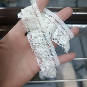 دانتيل جاكار قطني حريري 3.0، طبقة مزدوجة من جانب واحد، ناعم، إكسسوارات للملابس والدمى، يُستخدم لياقات وأكمام وحواف التنانير، دانتيل بأسلوب ريفي - Product Image 2