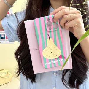 Street Fashion No pressione rosa <span class=keywords><strong>verde</strong></span> striscia di pera <span class=keywords><strong>custodia</strong></span> per telefono cellulare con pera per <span class=keywords><strong>iphone</strong></span> <span class=keywords><strong>11</strong></span> 12 13 14 15 Pro Max - Product Image 2