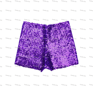 <span class=keywords><strong>Pantaloncini</strong></span> con Paillettes Elasticizzati per Mardi Gras 2025, Shorts con Lustrini per Ragazze - Product Image 6