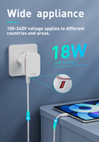 Chargeur de téléphone LDNIO A1204Q 18W, charge rapide, chargeur USB ultra-rapide avec câble de transfert de données USB pour téléphone portable