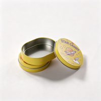 Mini boîte ovale en métal pour bonbons, conteneur en métal vide de qualité alimentaire, petite boîte de rangement personnalisée pour bonbons, chocolat, cadeaux