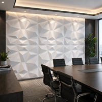 Panneau mural en PVC moderne, revêtement mural décoratif 3D, revêtement mural intérieur imperméable pour projets commerciaux